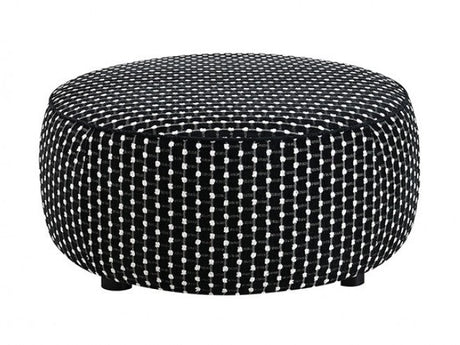 Viviani Black Ottoman - Ornate Home