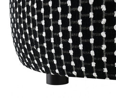 Viviani Black Ottoman - Ornate Home