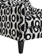 Viviani White/Black Accent Chair - Ornate Home