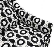 Viviani White/Black Accent Chair - Ornate Home