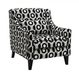 Viviani White/Black Accent Chair - Ornate Home