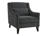 Viviani White/Black Accent Chair - Ornate Home