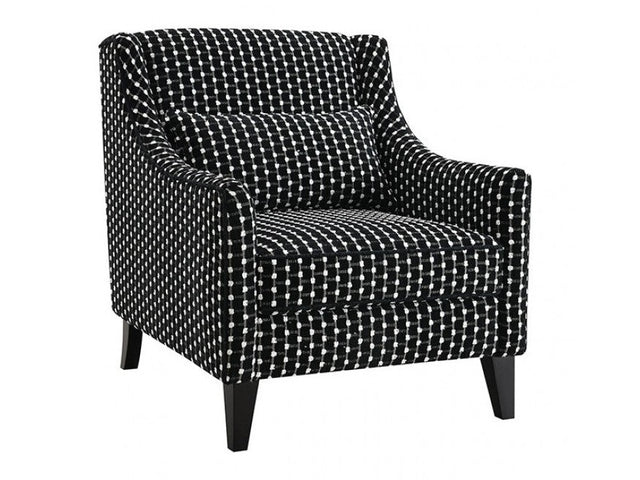 Viviani White/Black Accent Chair - Ornate Home