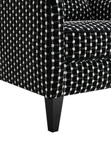 Viviani White/Black Accent Chair - Ornate Home