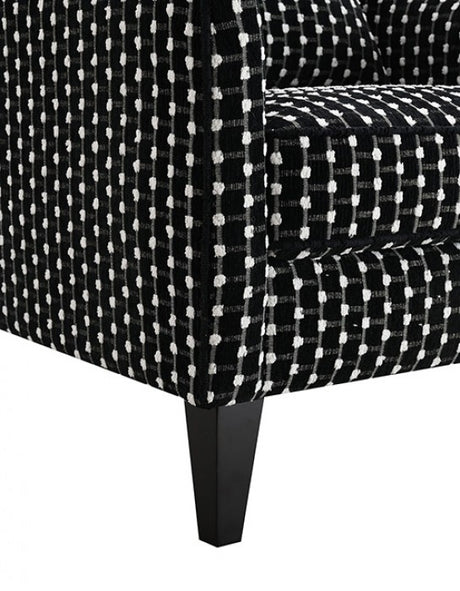 Viviani White/Black Accent Chair - Ornate Home