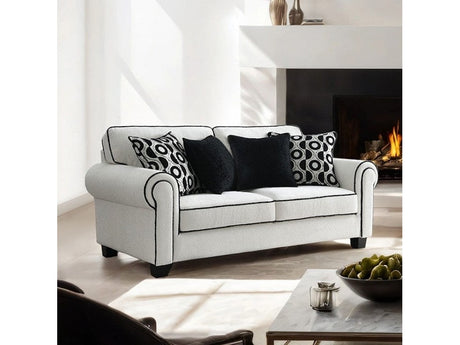 Viviani White Loveseat - Ornate Home