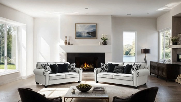 Viviani White Sofa - Ornate Home