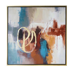 Vivid 2 Blue/Red Canvas - Ornate Home