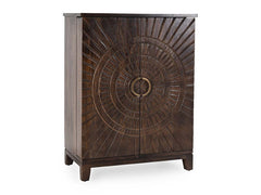 Vivienne Dark Brown Bar Cabinet - Ornate Home