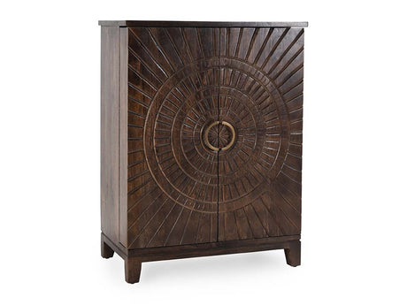Vivienne Dark Brown Bar Cabinet - Ornate Home