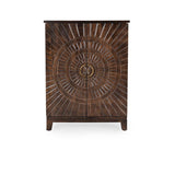 Vivienne Dark Brown Bar Cabinet - Ornate Home