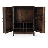 Vivienne Dark Brown Bar Cabinet - Ornate Home