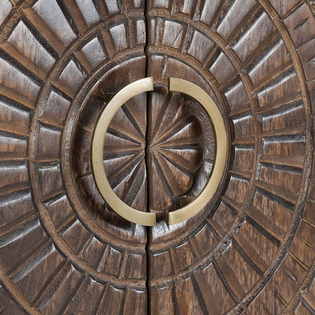 Vivienne Dark Brown Bar Cabinet - Ornate Home