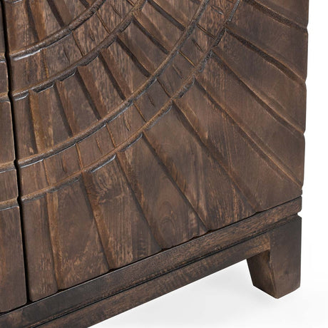 Vivienne Dark Brown Bar Cabinet - Ornate Home