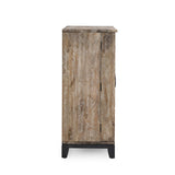 Vivienne Distressed Taupe Bar Cabinet - Ornate Home