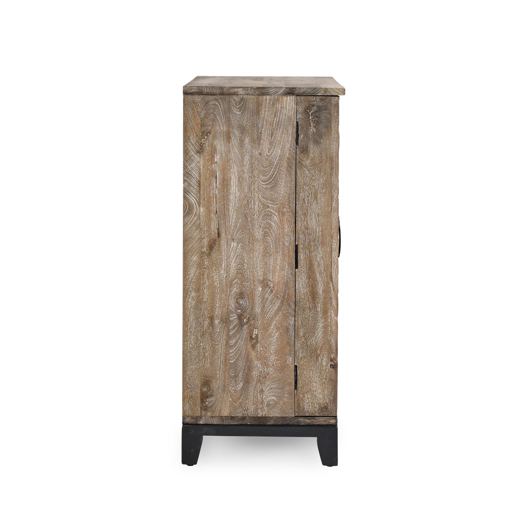 Vivienne Distressed Taupe Bar Cabinet - Ornate Home