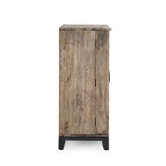 Vivienne Distressed Taupe Bar Cabinet - Ornate Home