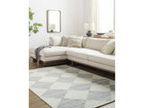 Vivir x Livabliss Antho Light Gray Diamond Rug - Ornate Home