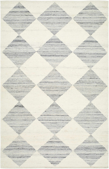 Vivir x Livabliss Antho Light Gray Diamond Rug - Ornate Home