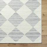 Vivir x Livabliss Antho Light Gray Diamond Rug - Ornate Home