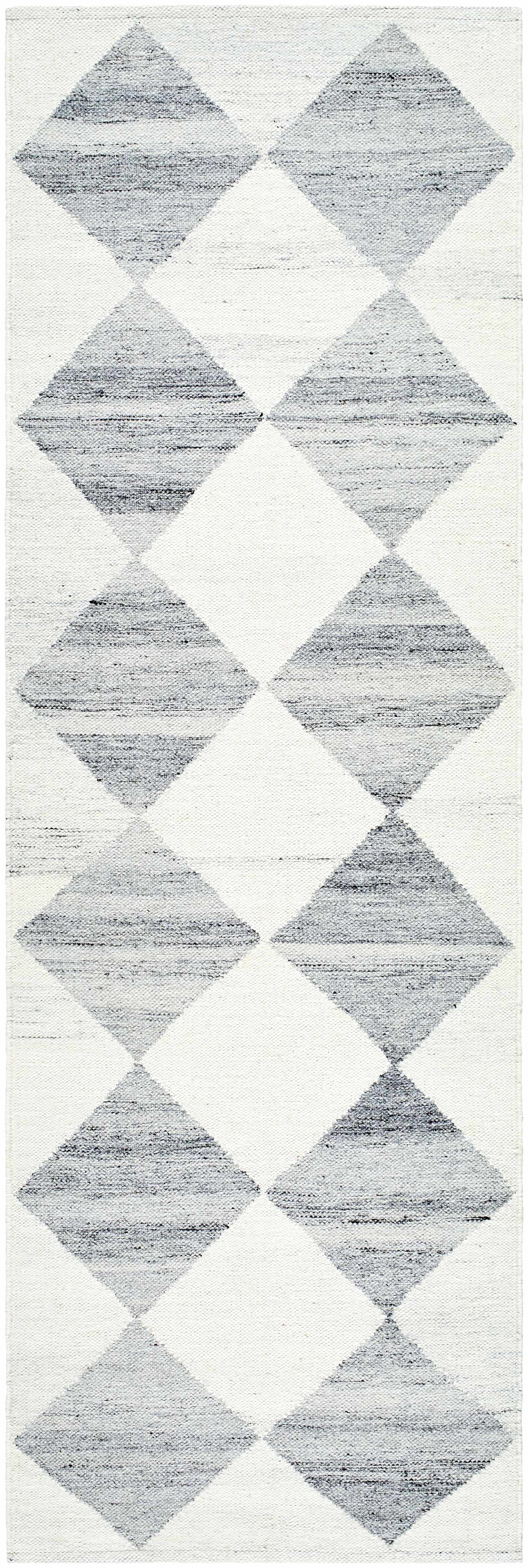 Vivir x Livabliss Antho Light Gray Diamond Rug - Ornate Home