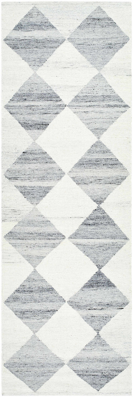 Vivir x Livabliss Antho Light Gray Diamond Rug - Ornate Home