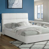 Vodice White Queen Bed w/ Bookcase - Ornate Home