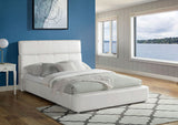 Vodice White Queen Bed w/ Bookcase - Ornate Home