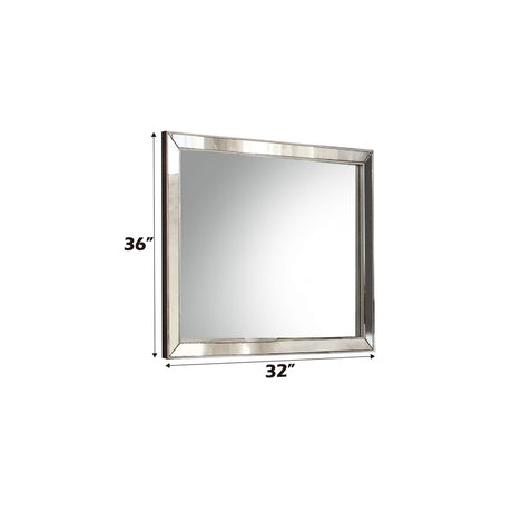 Voeville II Platinum Mirror - Ornate Home