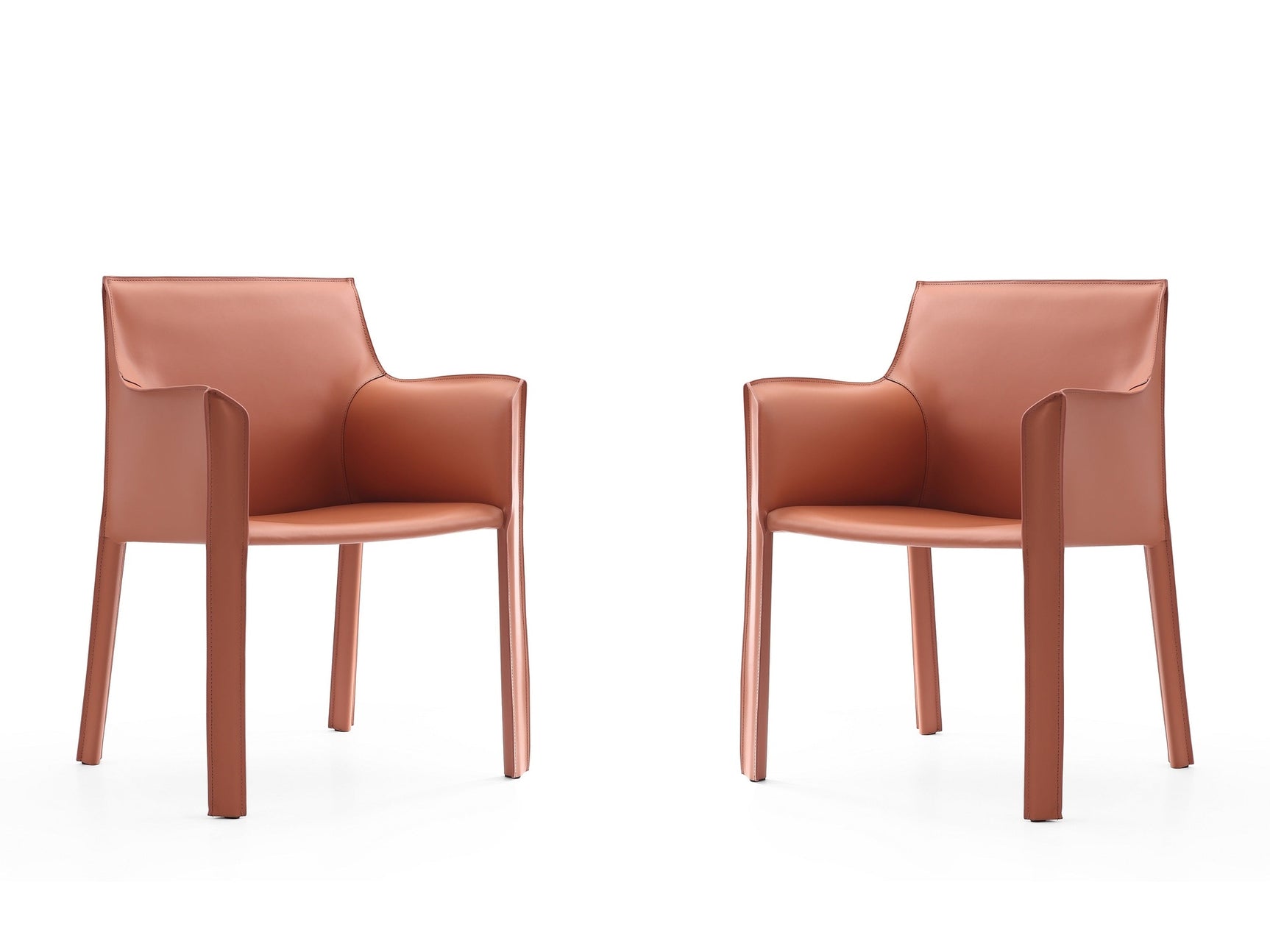 Vogue Arm Chair in Clay (set of 2) - Ornate Home