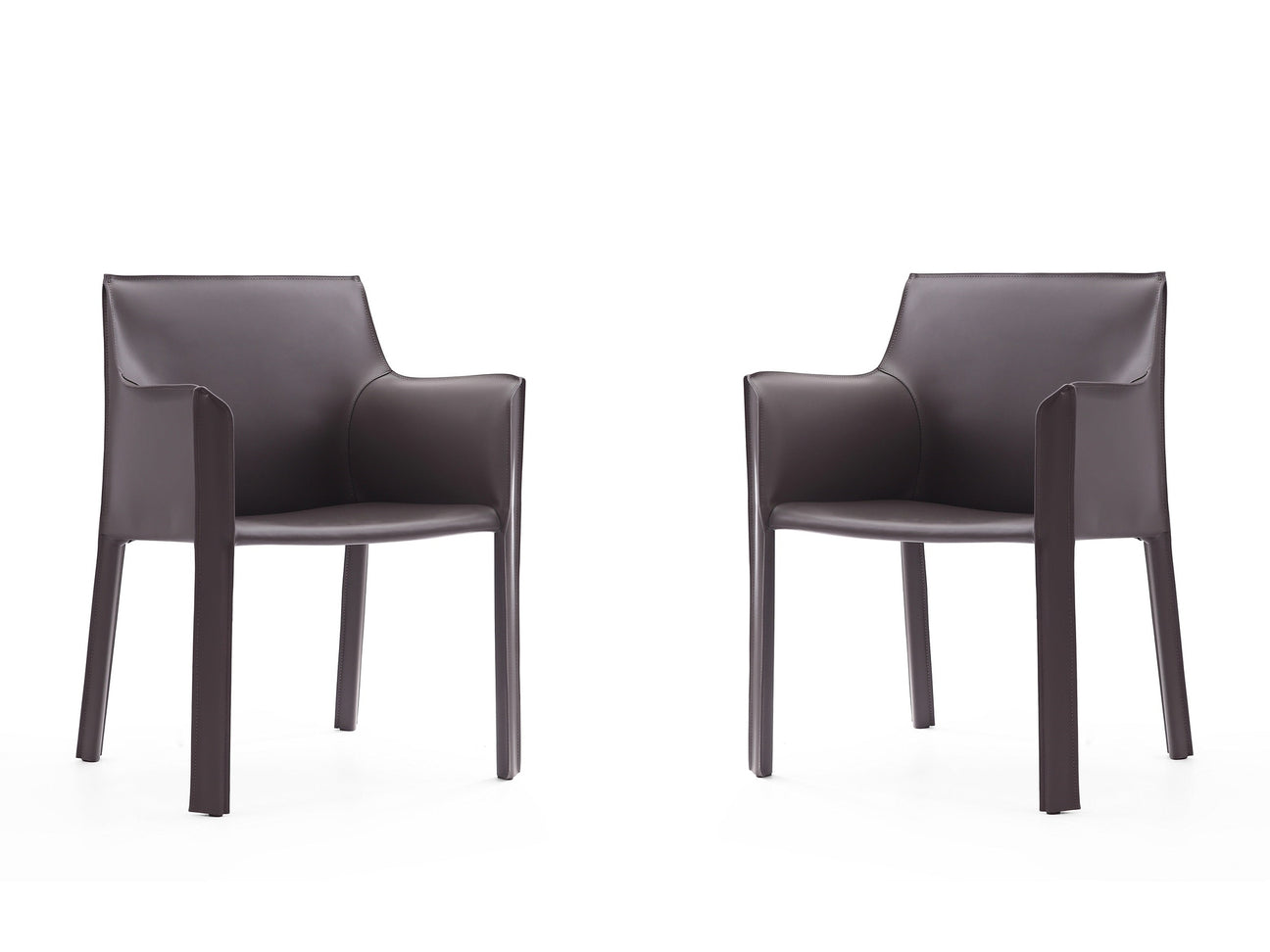 Vogue Arm Chair in Grey (set of 2) - Ornate Home