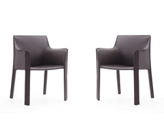 Vogue Arm Chair in Grey (set of 2) - Ornate Home