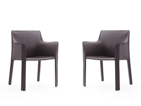Vogue Arm Chair in Grey (set of 2) - Ornate Home
