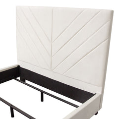 Vogue Cream Eastern King Bed - Ornate Home