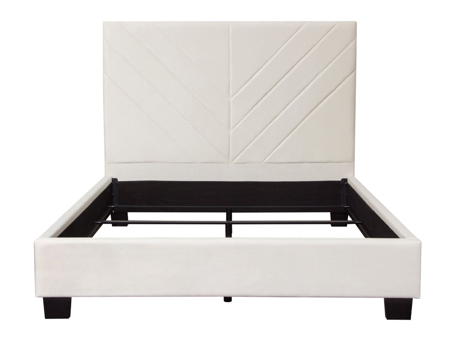 Vogue Cream Queen Bed - Ornate Home