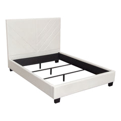 Vogue Cream Queen Bed - Ornate Home