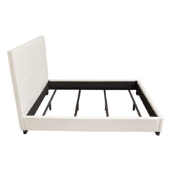 Vogue Cream Queen Bed - Ornate Home