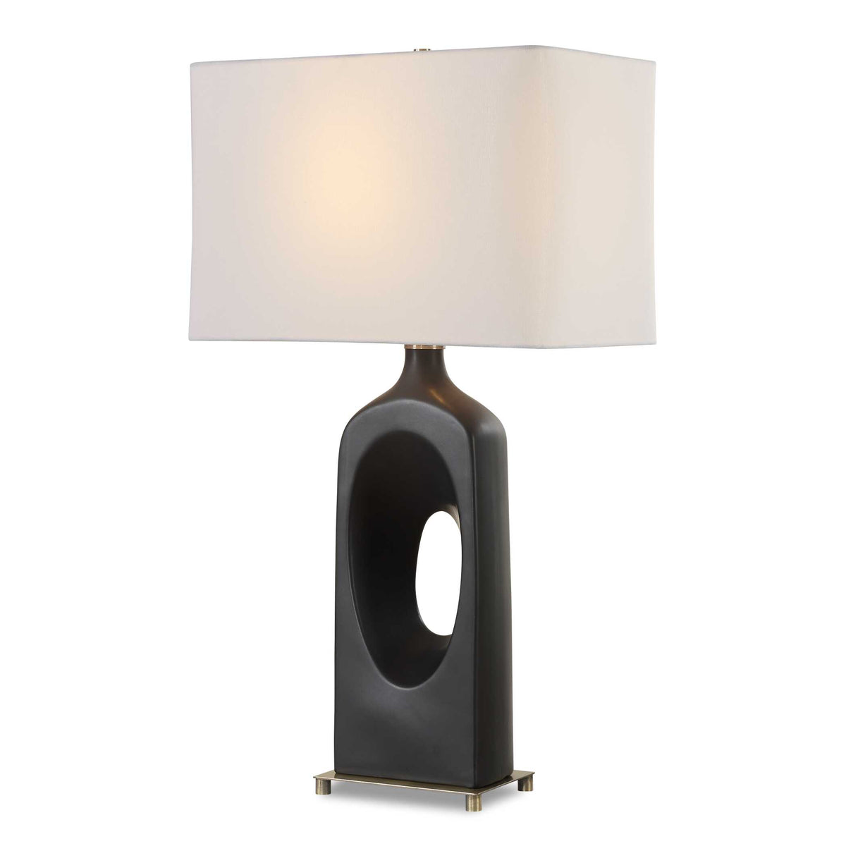 Void Matte Black Table Lamp - Ornate Home