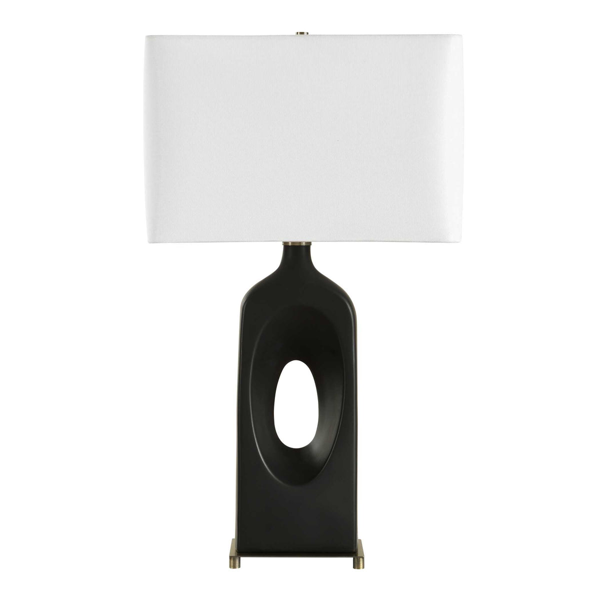 Void Matte Black Table Lamp - Ornate Home