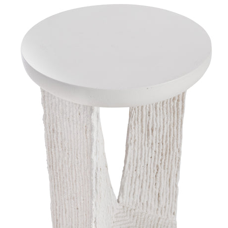 Voile Stonecast Outdoor Accent Table - Ornate Home