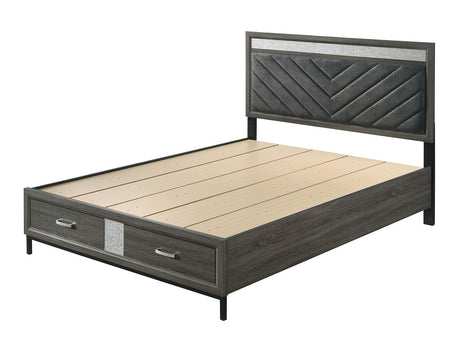 Voleta Gray E.King Bed - Ornate Home