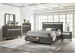 Voleta Gray Queen Bed - Ornate Home