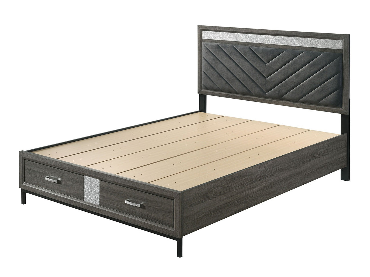 Voleta Gray Queen Bed - Ornate Home