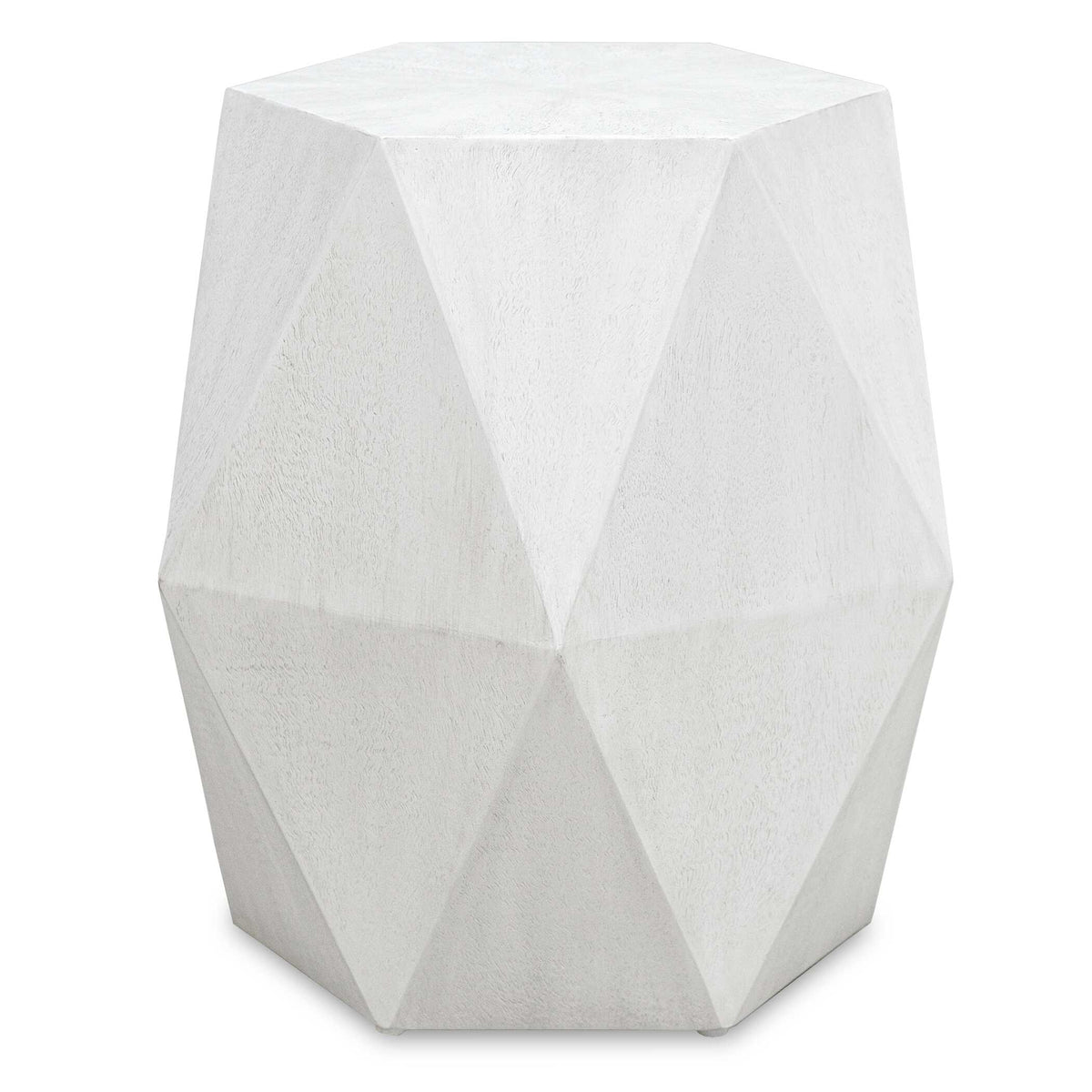 Volker White Geometric Accent Table - Ornate Home