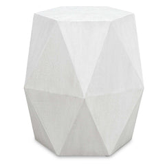 Volker White Geometric Accent Table - Ornate Home