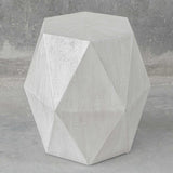 Volker White Geometric Accent Table - Ornate Home