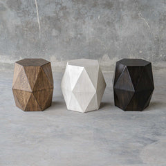 Volker White Geometric Accent Table - Ornate Home