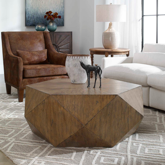 Volker Woodtone Honey Coffee Table - Ornate Home