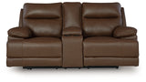 VonRyan Tobacco Power Reclining Loveseat - Ornate Home
