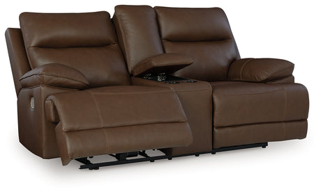 VonRyan Tobacco Power Reclining Sofa & Loveseat & Recliner - Ornate Home